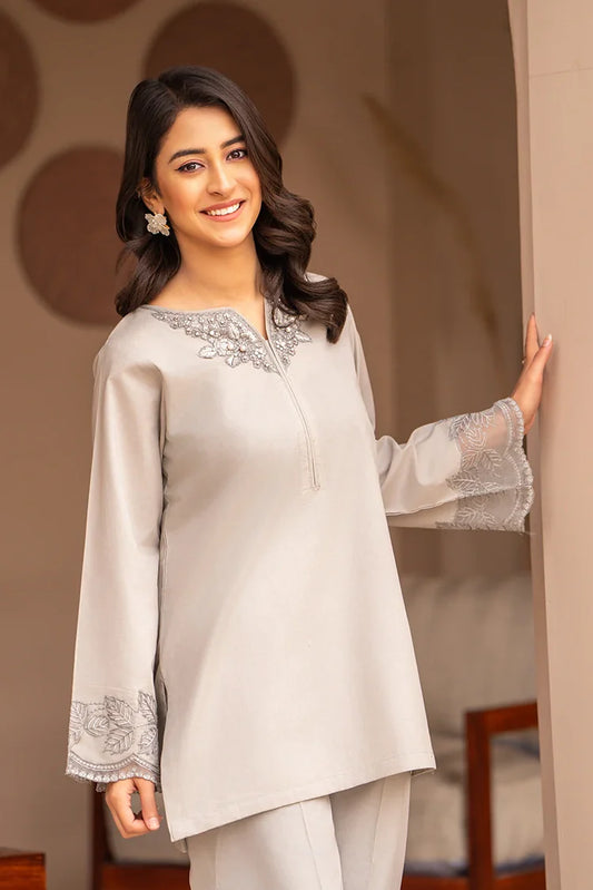 Picture of 2-PC Stitched Embroidered Suit - Available at Raja Sahib