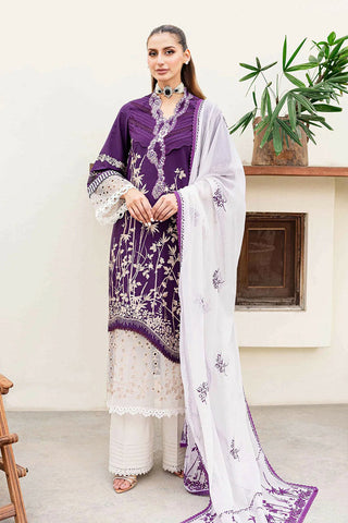 SSC-03-24 Plum Orchid Shiree Embroidered Lawn Collection