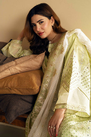 MS24 634 LIly Green Yulia Eid ul Azha Luxury Lawn Collection Chapter 1