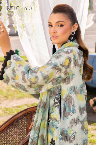 MELC 610 Luxury Embroidered Lawn Collection Vol 2
