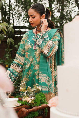 EEP 04B Chic Teal Prints 2024 Printed Lawn Collection