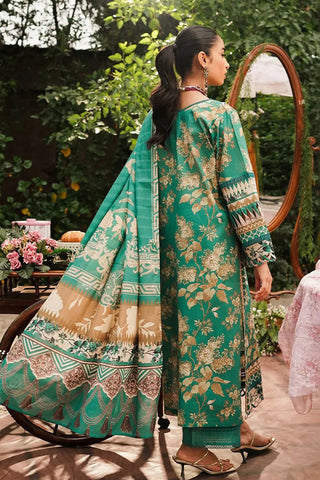 EEP 04B Chic Teal Prints 2024 Printed Lawn Collection