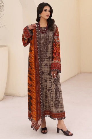 CN4 010 Naranji Embroidered Lawn Collection Vol 1