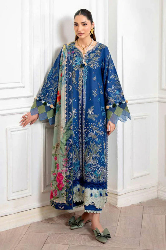Picture of Roheenaz - Aezel Fall Embroidered Cambric Collection - 1A Insha - Unstitched - Available at Raja Sahib