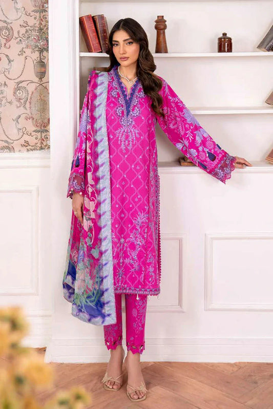 Picture of Roheenaz - Aezel Fall Embroidered Cambric Collection - 6A Novah - Unstitched - Available at Raja Sahib