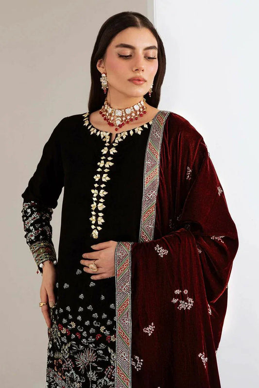 Picture of Nureh - Maya Embroidered Velvet Collection Vol 2 - NW-113 - Unstitched - Available at Raja Sahib
