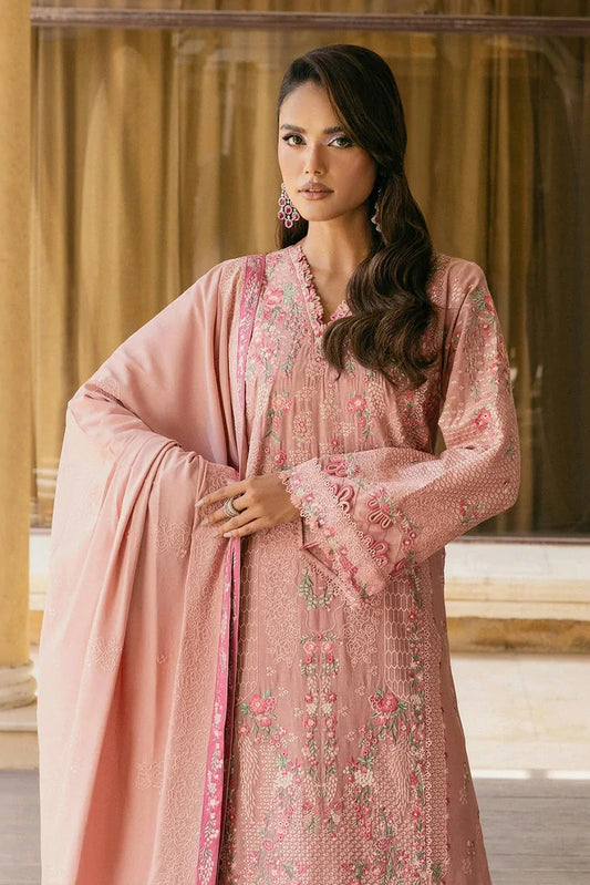 Picture of Elaf - Luxury Winter Collection - EWK-3A DUSTYROSE - Unstitched - Available at Raja Sahib
