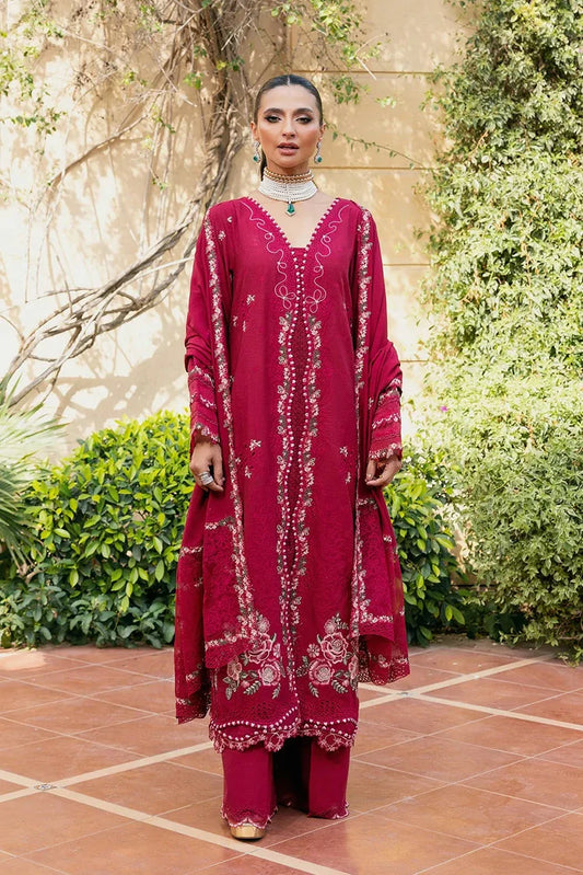 Picture of Elaf - Luxury Winter Collection - EWK-6A VELVROSE - Unstitched - Available at Raja Sahib