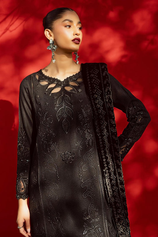 Nureh - Exclusive Luxury Unstitched Peach Leather Collection Vol 2 - NE-191 - Unstitched