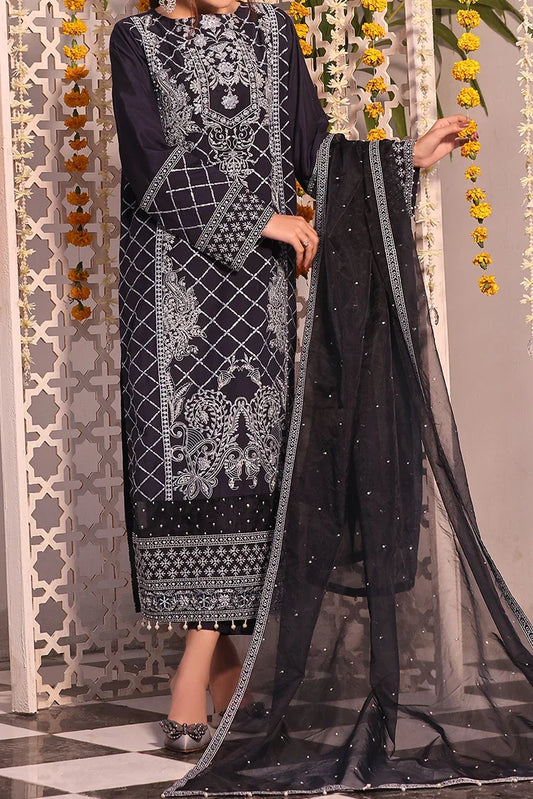 Picture of Tasneem Shamim - Zumra Luxury Festive - Elif | Cotton Silk | 3-Piece MTO - Available at Raja Sahib