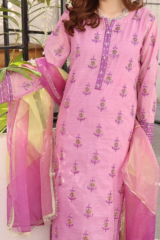 Picture of Tasneem Shamim - Zumra Luxury Festive - Sila - Diamond Cotton - 3-Piece MTO - Available at Raja Sahib
