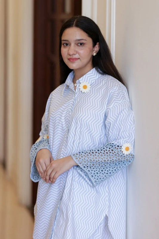 Picture of RJ'S Pret - Knotty & Nice - Blue Blossom - Available at Raja Sahib