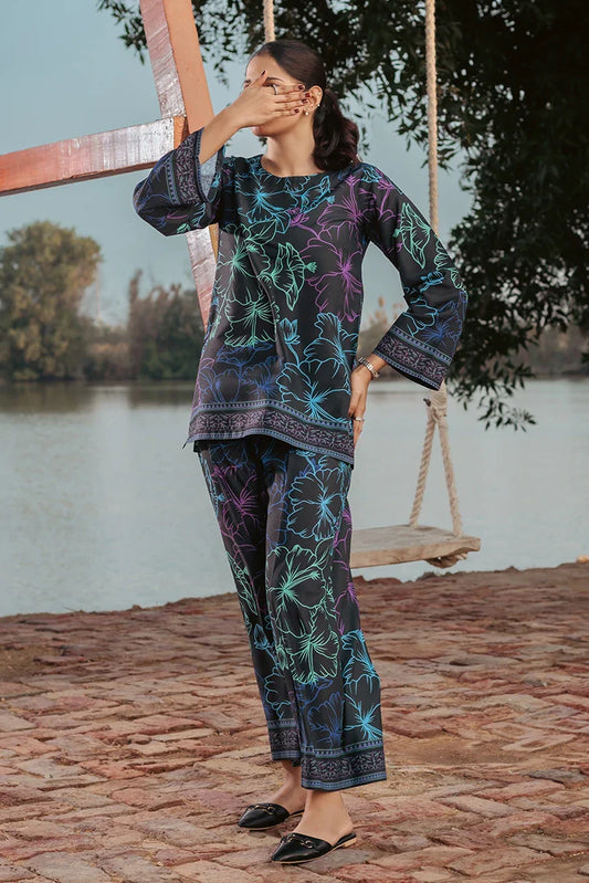 Picture of Tasneem Shamim - Lyra - Crepe - Co-ords - Available at Raja Sahib