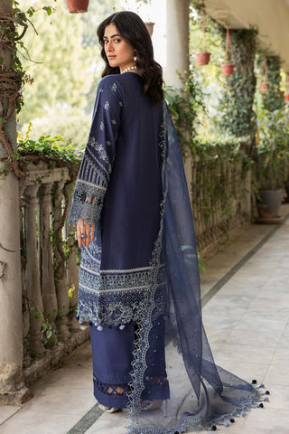 01 BLUE OCHRE Bahaar Embroidered Lawn Collection