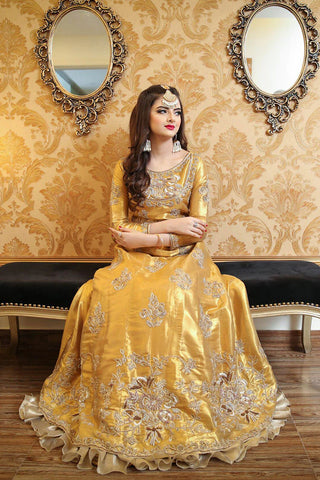 Maryam Malik Wedding Wear - Amber (Gold Color Only Pishwaas)