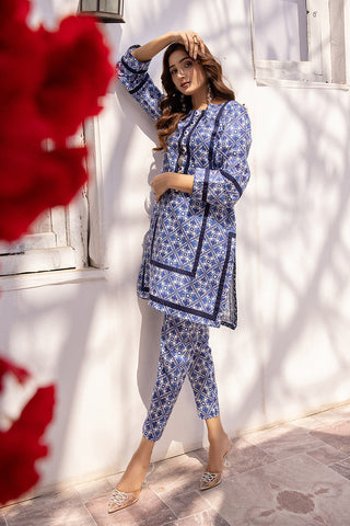 2-PC Stitched Printed Lawn Suit