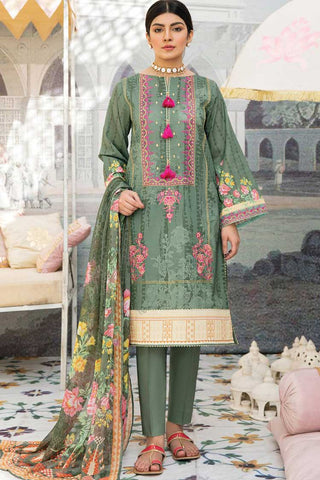 3 Piece Embroidered Lawn Suit 44B Guftugu Summer Lawn Collection