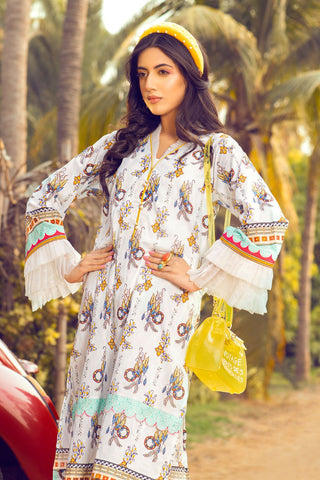 1 PC Digital Printed Lawn SL872 Bagh-e-Gul Floral Printed Collection