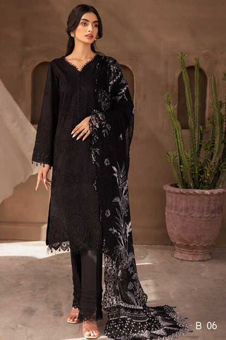 B 06 Koyal Monochrome Embroidered Lawn Collection