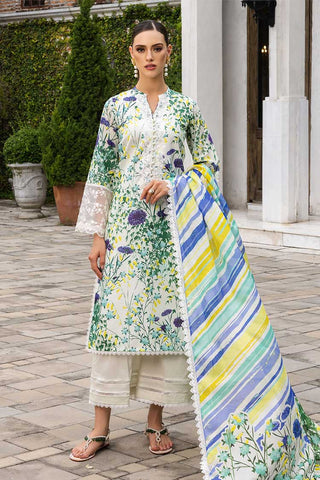 10A Frosty Orchid Tahra Embroidered Lawn Collection