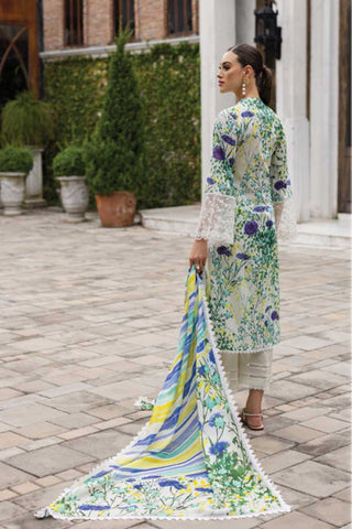 10A Frosty Orchid Tahra Embroidered Lawn Collection