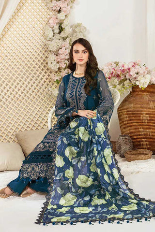 08 Zair Dhaagay Festive Embroidered Chiffon Collection Vol 3