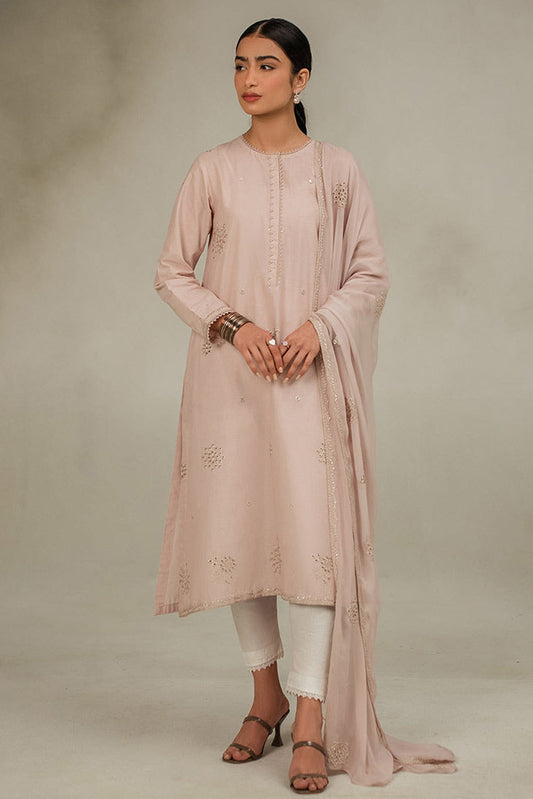 Picture of Cross Stitch - Basic Pret Collection - Ecru Fawn - Available at Raja Sahib