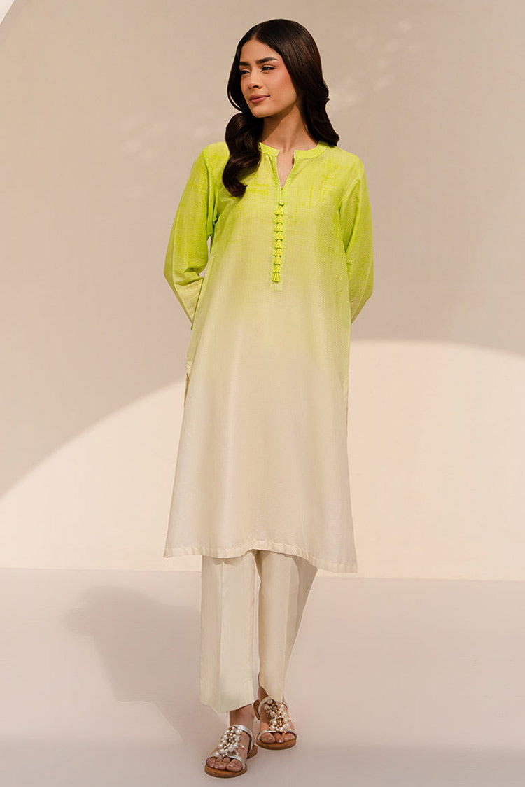 Picture of Cross Stitch - Exclusive Pret Collection - Lime Aura - Available at Raja Sahib