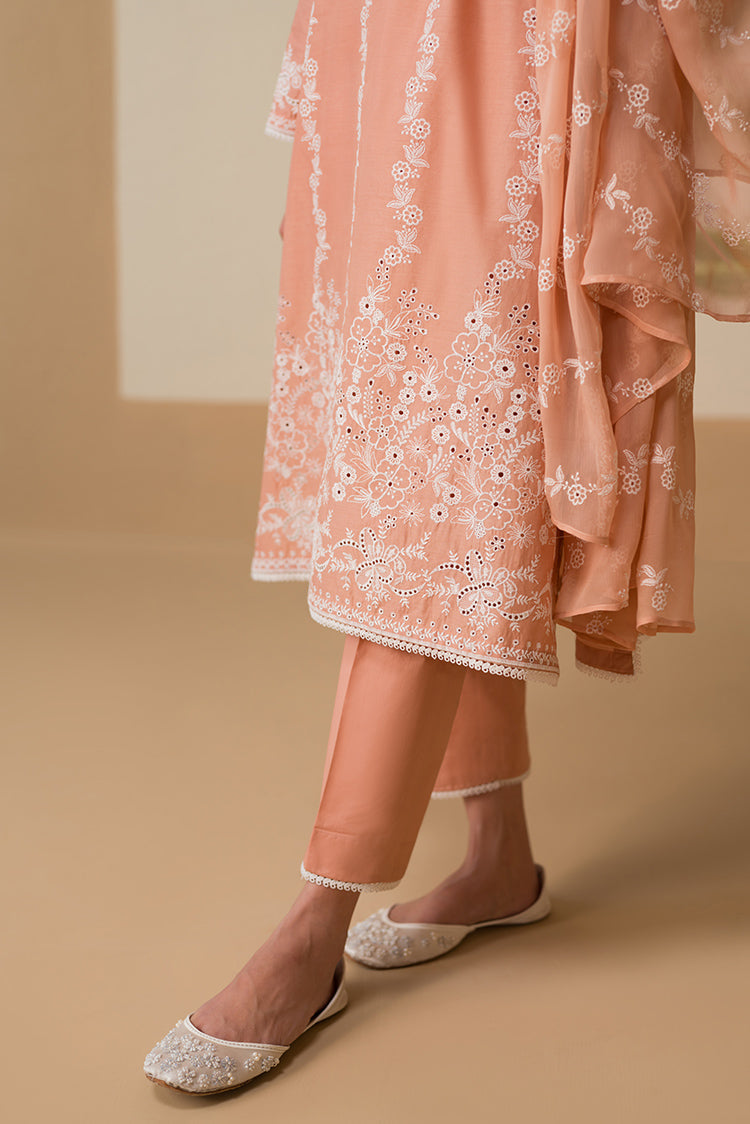 Picture of Cross Stitch - Chikankari Lawn Edit Vol 2 - Sunset Pink - Available at Raja Sahib