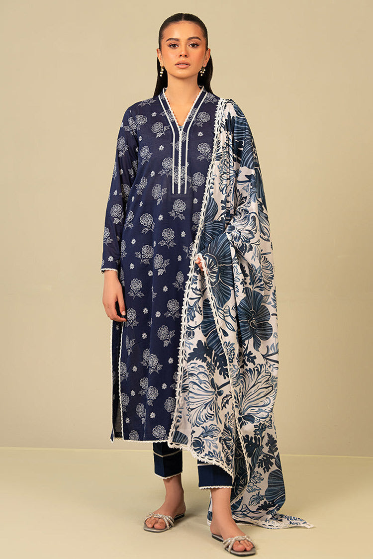 Picture of Cross Stitch - Daily Wear Unstitched Lawn Collection - Cobalt Echo - Available at Raja Sahib