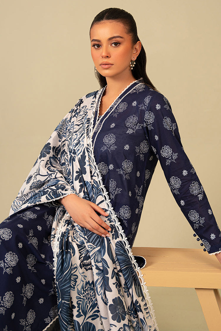 Picture of Cross Stitch - Daily Wear Unstitched Lawn Collection - Cobalt Echo - Available at Raja Sahib