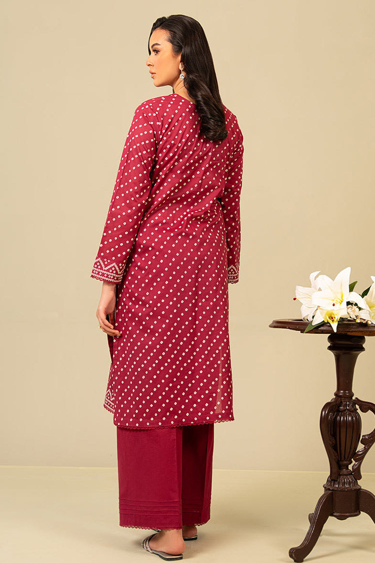 Picture of Cross Stitch - Daily Wear Unstitched Lawn Collection - Cardinal Carmine - Available at Raja Sahib