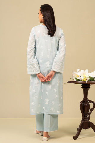 Daily Wear Unstitched Lawn Collection - Sterling Blue