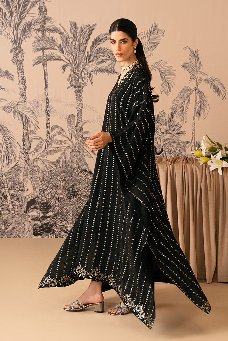 Picture of Cross Stitch - Luxe Atelier Unstitched Collection - Mystic Raven - Available at Raja Sahib