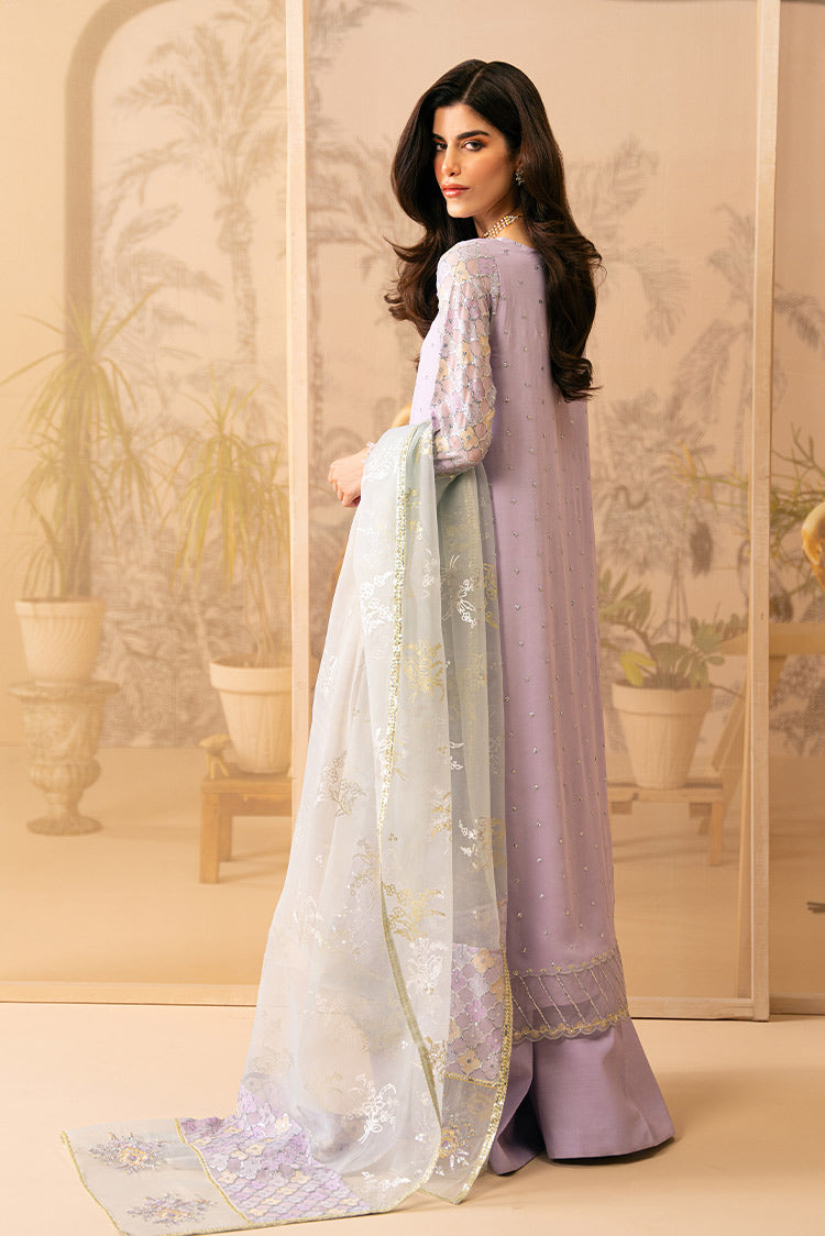 Picture of Cross Stitch - Luxe Atelier Unstitched Collection - Lilac Luster - Available at Raja Sahib