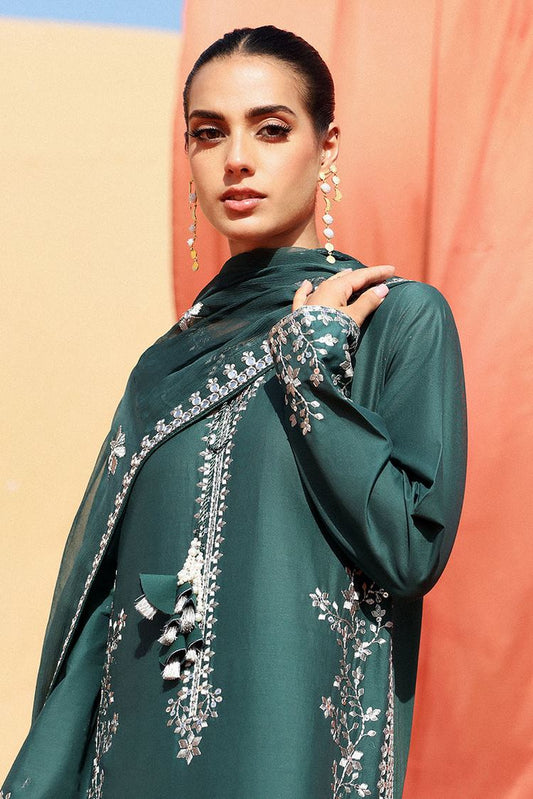 Picture of Cross Stitch - Eid Lawn Edit 2 - Pine Cerulean - Available at Raja Sahib