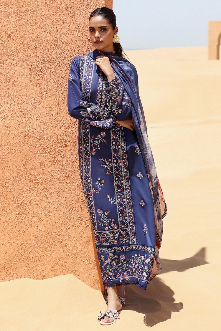 Picture of Cross Stitch - Eid Lawn Edit 2 - Sapphire Blue - Available at Raja Sahib