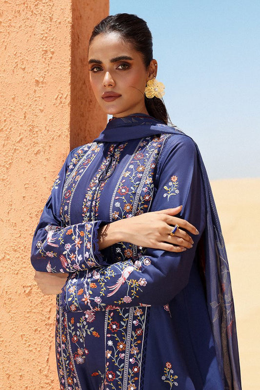 Picture of Cross Stitch - Eid Lawn Edit 2 - Sapphire Blue - Available at Raja Sahib