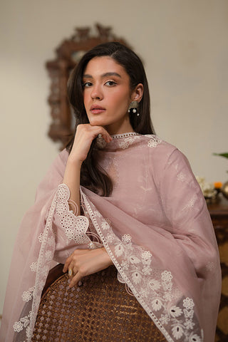 Picture of Cross Stitch - Unstitched Chikankari Collection - Mauve Glam - Available at Raja Sahib