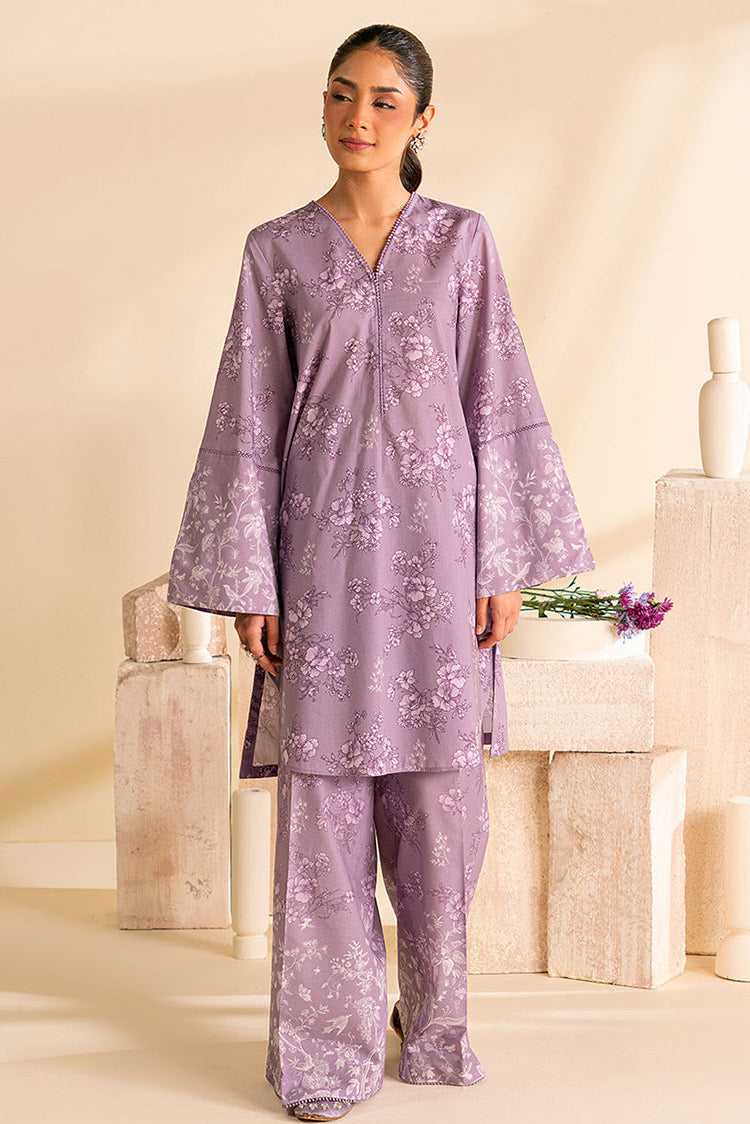 Picture of Cross Stitch - Daily Edit Unstitched Lawn Collection Vol 5 - Purple Fog - Available at Raja Sahib