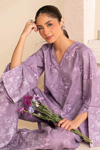 Daily Edit Unstitched Lawn Collection Vol 5 - Purple Fog