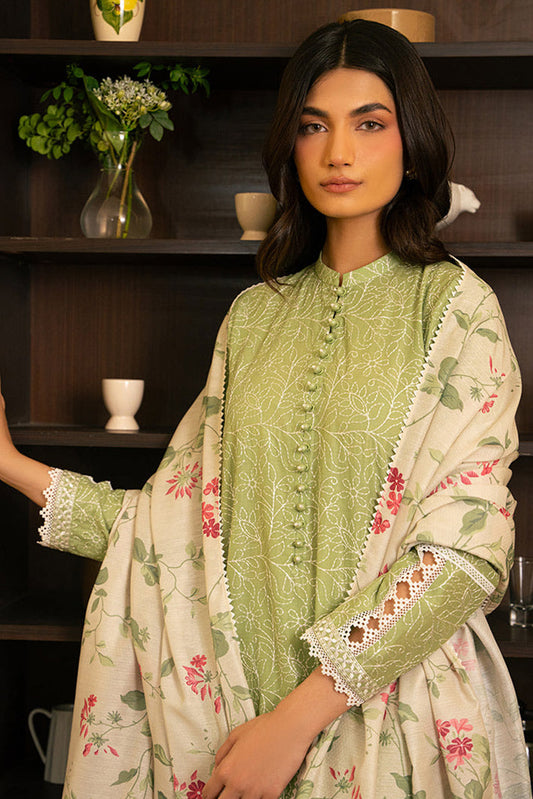 Picture of Cross Stitch - Mahiri Unstitched Embroidered Collection Vol 5 - Verdant Green - Available at Raja Sahib