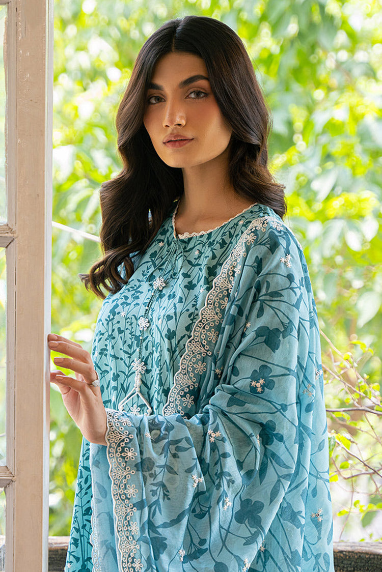 Picture of Cross Stitch - Mahiri Unstitched Embroidered Collection Vol 5 - Minty Meadow - Available at Raja Sahib