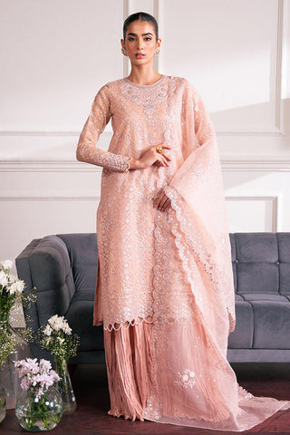 Picture of Cross Stitch - Luxe Atelier Unstitched Collection - Rose Ember - Available at Raja Sahib