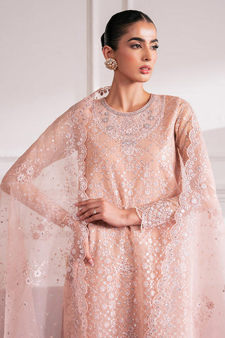 Picture of Cross Stitch - Luxe Atelier Unstitched Collection - Rose Ember - Available at Raja Sahib