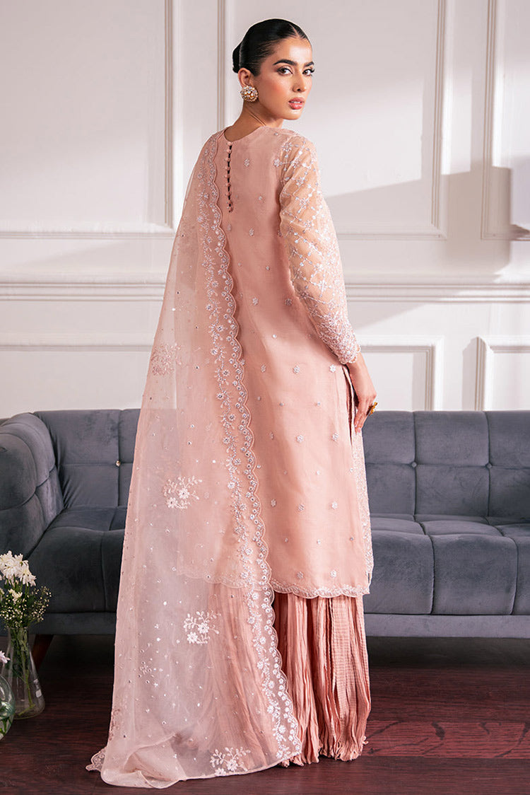 Picture of Cross Stitch - Luxe Atelier Unstitched Collection - Rose Ember - Available at Raja Sahib