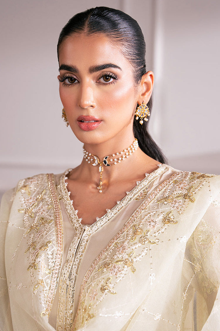 Picture of Cross Stitch - Luxe Atelier Unstitched Collection - Sea Mist - Available at Raja Sahib