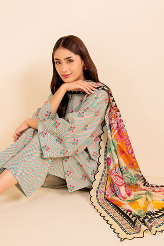 Picture of Cross Stitch -  Daily Unstitched Edit 6 - Floral Verve - Available at Raja Sahib