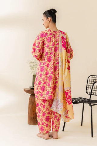 Picture of Cross Stitch - Daily Unstitched Lawn Collection - Misted Yellow - Available at Raja Sahib