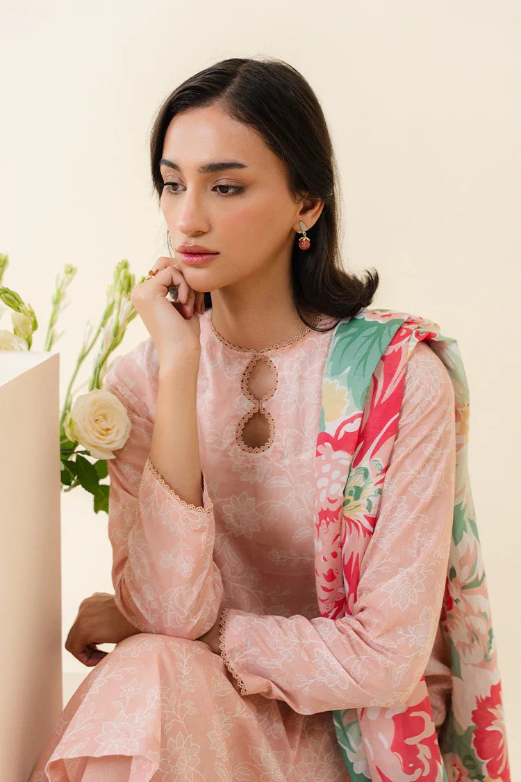 Picture of Cross Stitch - Daily Unstitched Lawn Collection - Peach Sorbet - Available at Raja Sahib